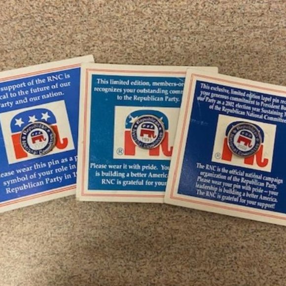 Republican National Committee pins from 1995, 1997, 2002 - Picture 6 of 7
